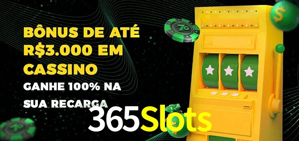 365Slots melhor bônus de depósito